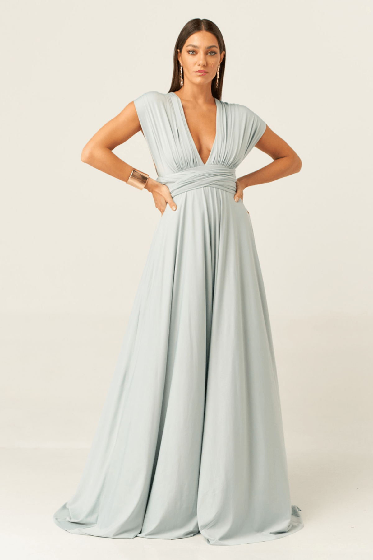 Wrap online dress gown